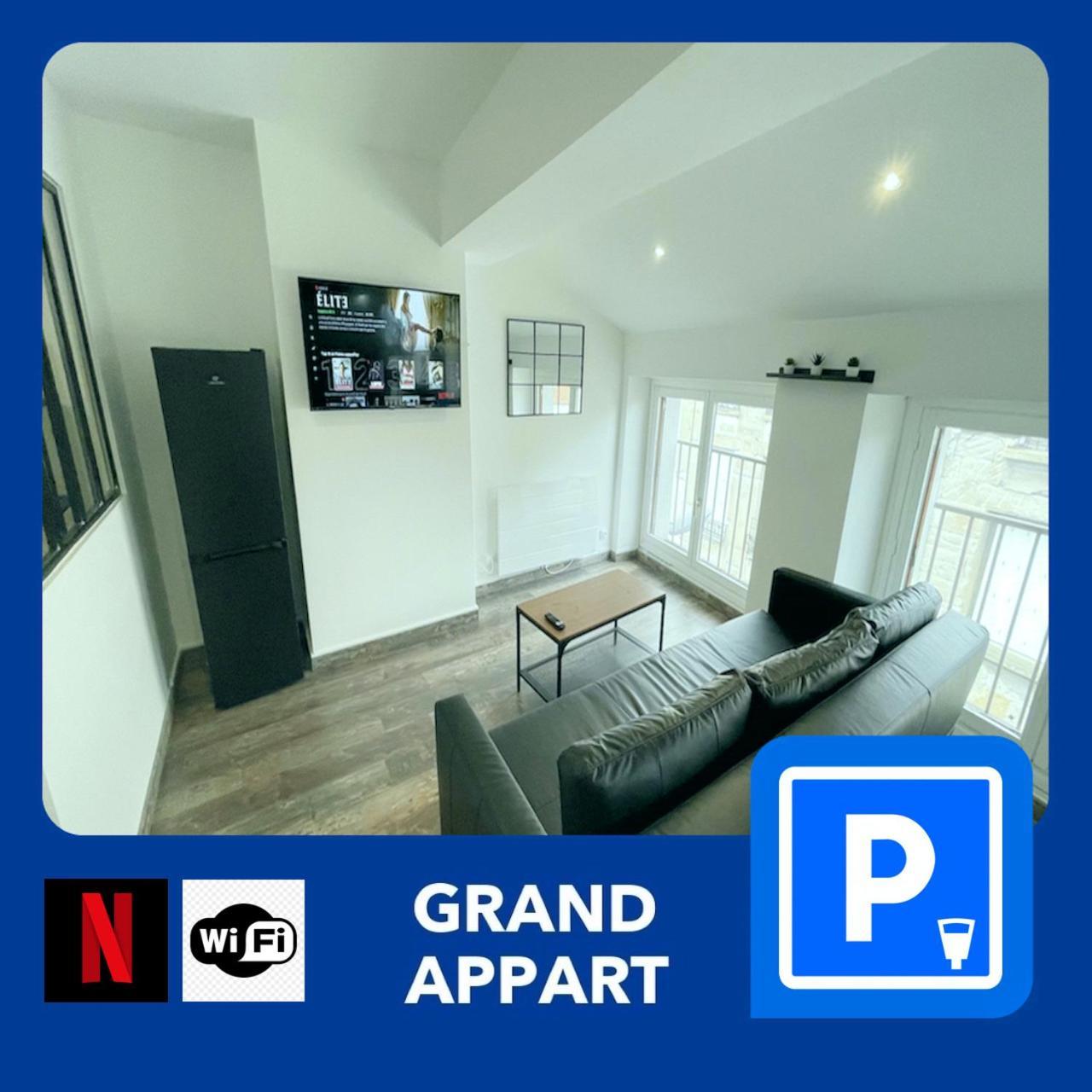 017 Chic & Cosy F2 53M2 Hypercentre Wifi Smart Tv Netflix Lägenhet Saint-Etienne  Exteriör bild